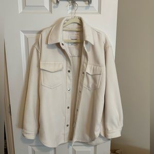 Abercrombie off white shacket